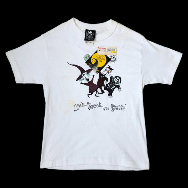 Vintage Deadstock NWT The Nightmare Before Christmas Lock Shock Barrel Disney Youth T-Shirt
