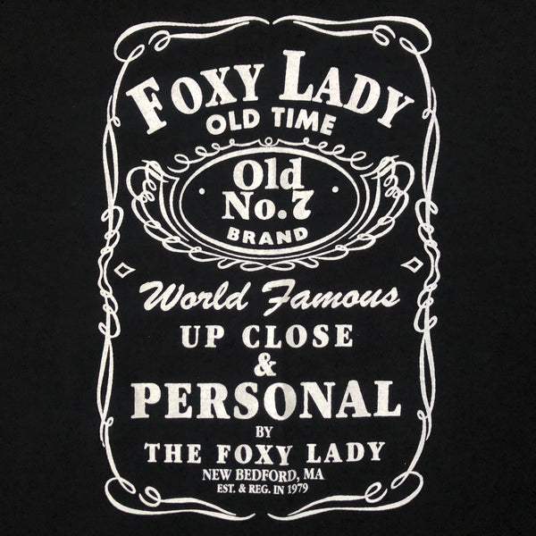 Vintage Foxy Lady Gentlemen's Club New Bedford MA Jack Daniel's Parody T-Shirt