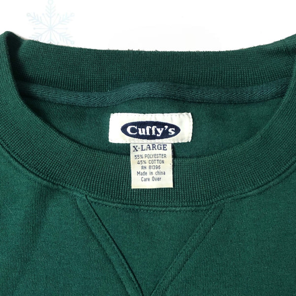 Cuffy's Cape Cod Green Blank Crewneck Sweatshirt (XL)