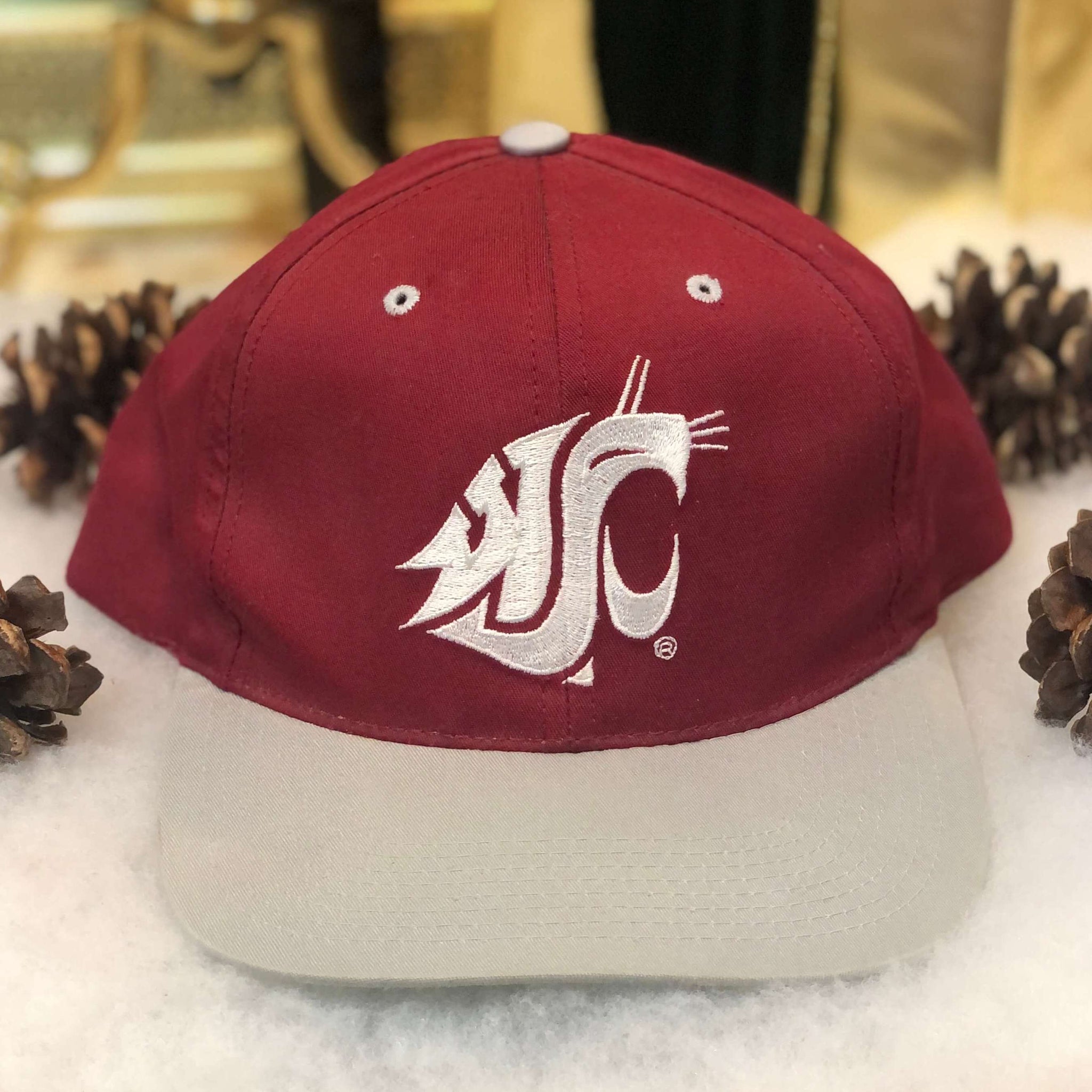 Vintage NCAA Washington State Cougars The G Cap Twill Snapback Hat