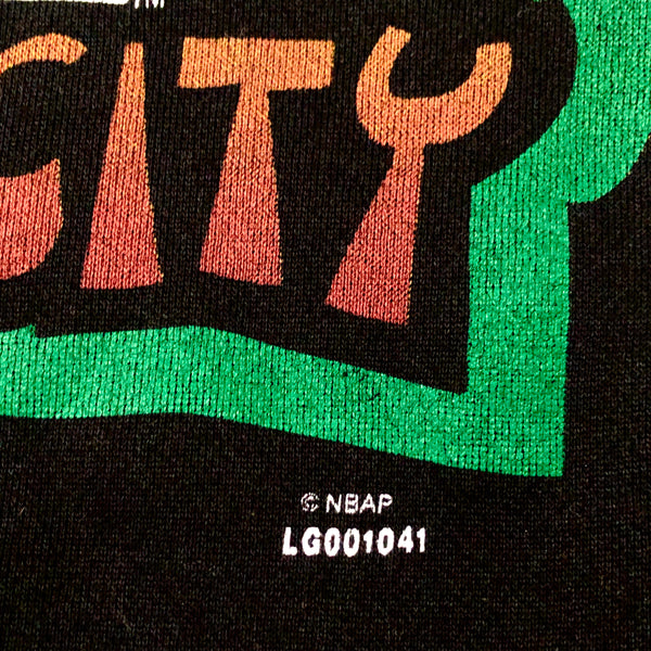 Vintage NBA Seattle Supersonics Net City Bball Rules Graffiti Crewneck Sweatshirt (XL)