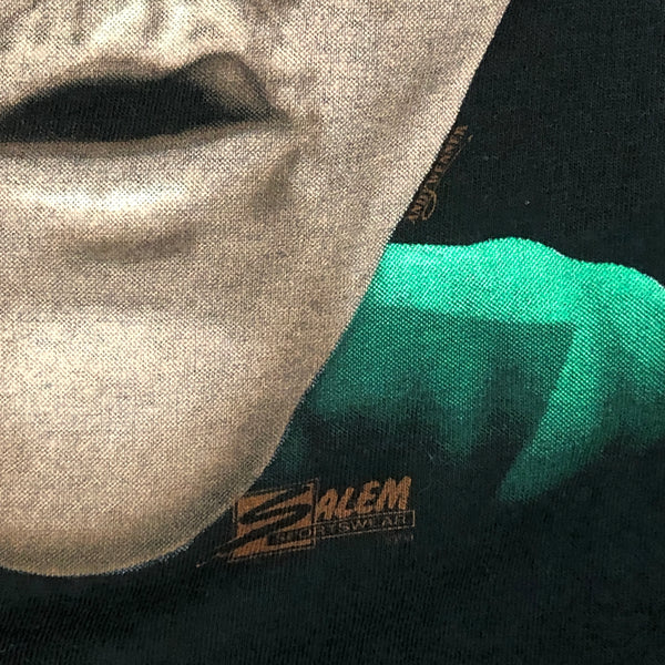 Vintage 1991 NBA Boston Celtics Larry Bird Big Face Salem Sportswear Caricature T-Shirt (L)