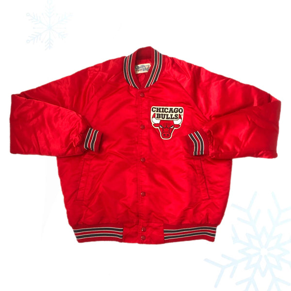 Vintage NBA Chicago Bulls Chalk Line Satin Jacket (L)