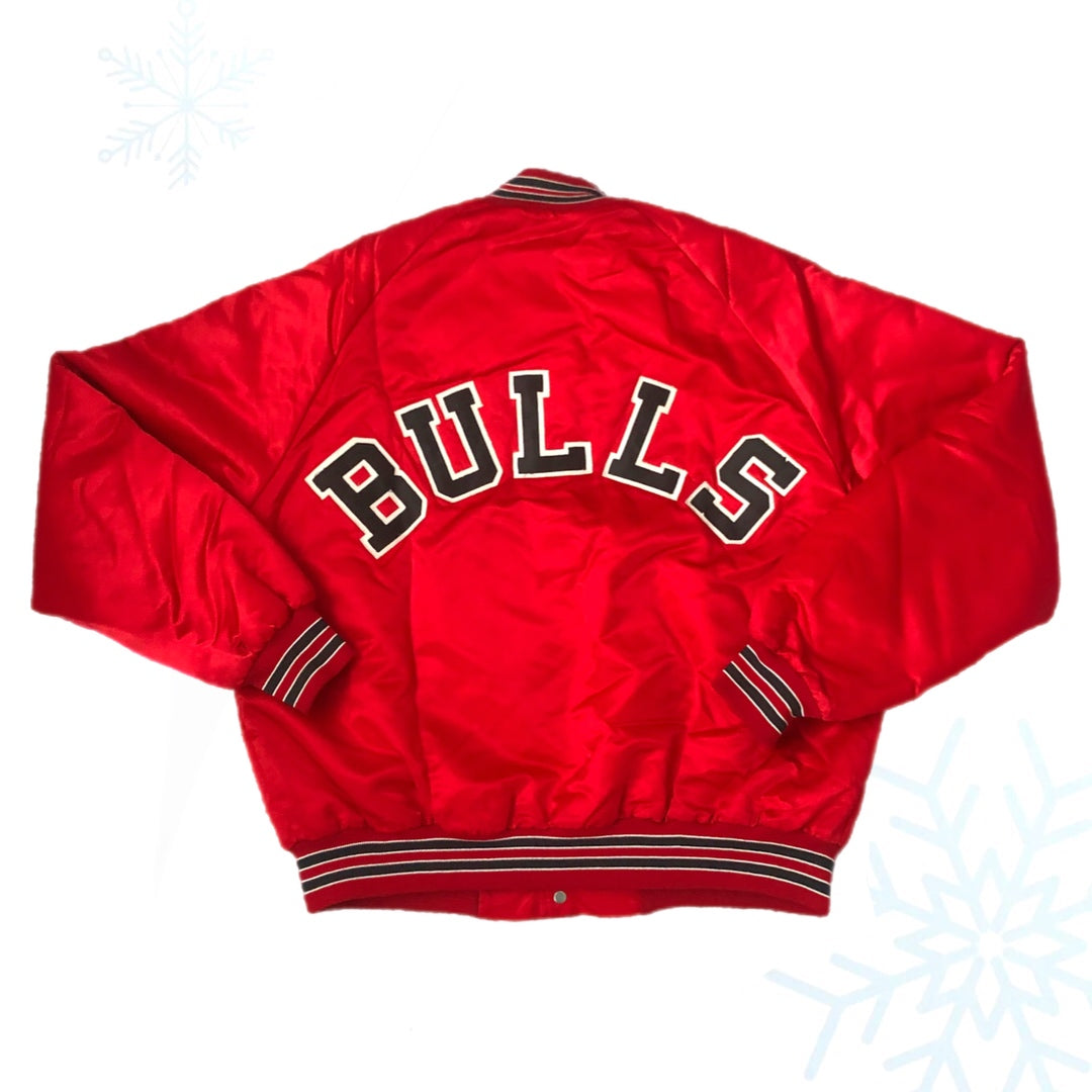 Vintage NBA Chicago Bulls Chalk Line Satin Jacket (L)