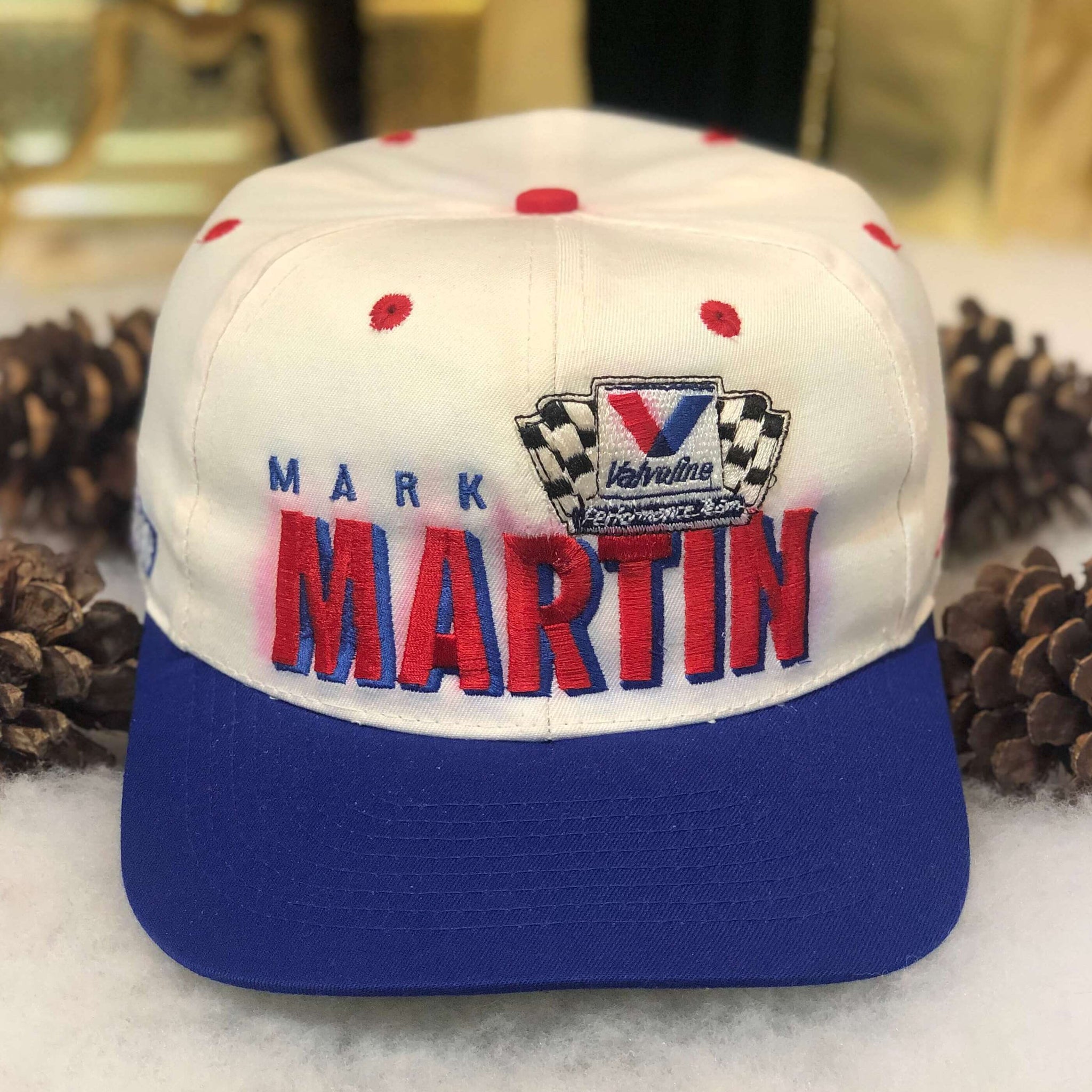 Vintage NASCAR Mark Martin Valvoline Racing Twill Snapback Hat
