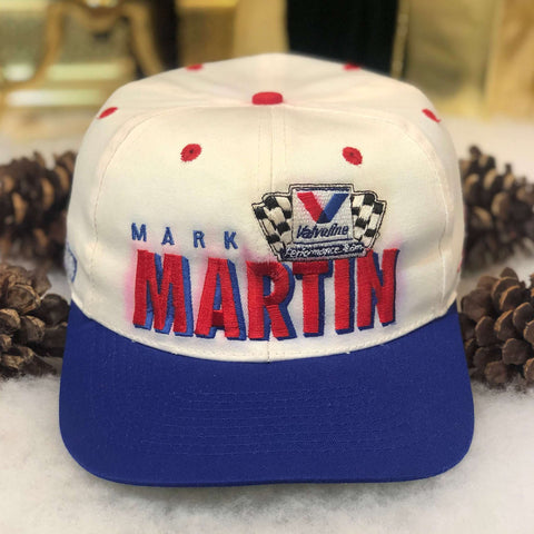 Vintage NASCAR Mark Martin Valvoline Racing Twill Snapback Hat