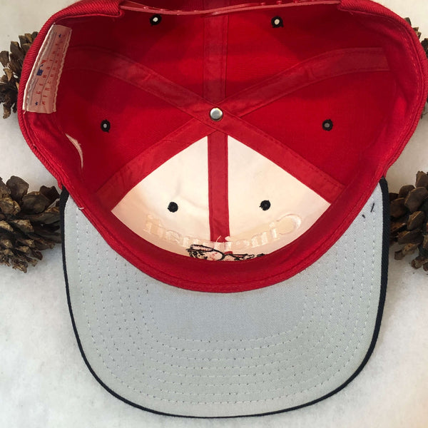 Vintage MLB Cincinnati Reds Twins Enterprise Bar Line Wool Snapback Hat