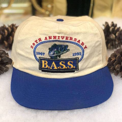 Vintage 1992 B.A.S.S. Fishing 25th Anniversary Snapback Hat