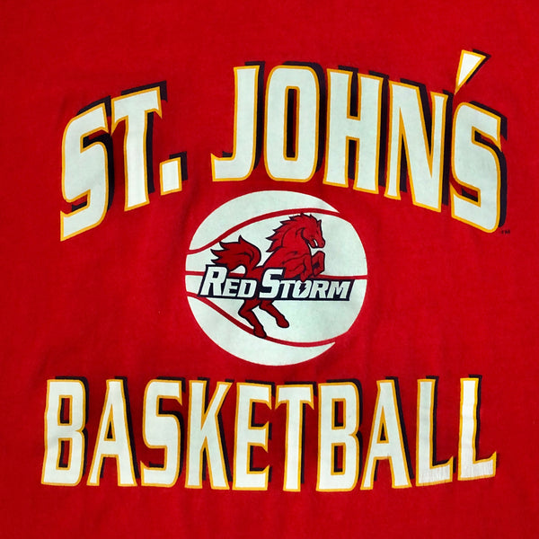 Vintage NCAA St. John's Red Storm Basketball Champion T-Shirt (L)