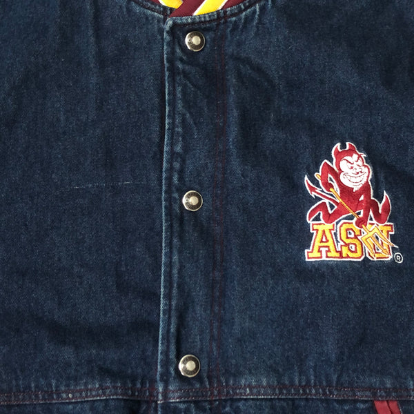 Vintage NCAA Arizona State Sun Devils Starter Denim Jacket (XL)