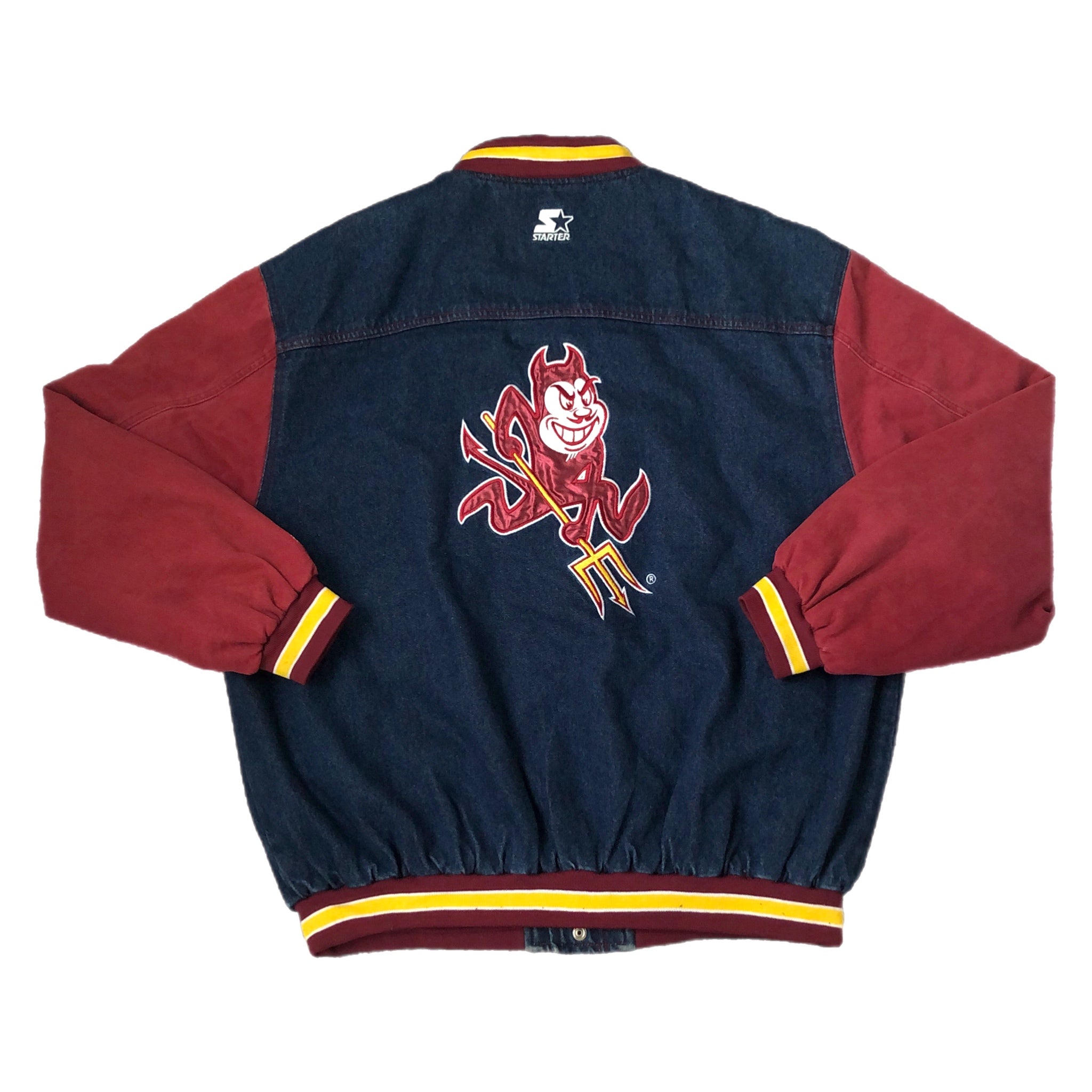 Vintage NCAA Arizona State Sun Devils Starter Denim Jacket (XL)