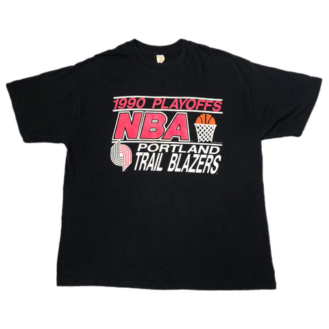 Vintage 1990 NBA Finals Portland Trail Blazers T-Shirt (XL)