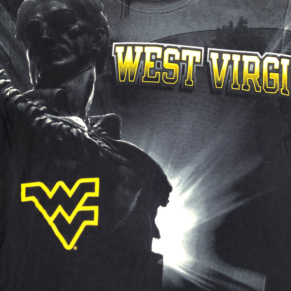NCAA WVU West Virginia Mountaineers All Over Print T-Shirt (M/L)