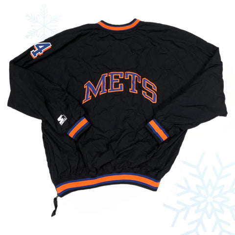 Vintage MLB New York Mets Robin Ventura Starter Windbreaker Jacket (XL)