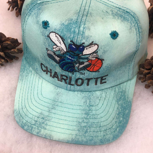 Vintage NBA Charlotte Hornets Twins Enterprise Custom Bleached Wool Snapback Hat