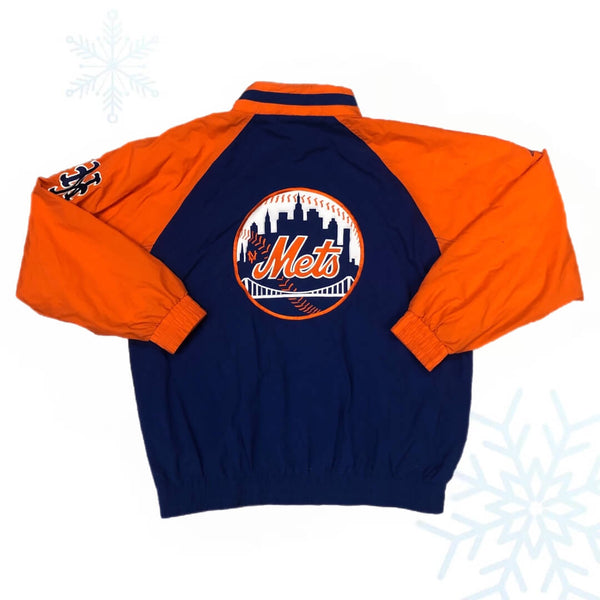 Vintage MLB New York Mets Apex One Zip-Up Windbreaker Jacket (XL)