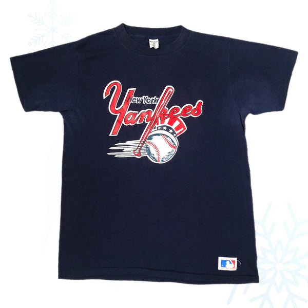 Vintage MLB New York Yankees Sand Knit MacGregor T-Shirt (XL)
