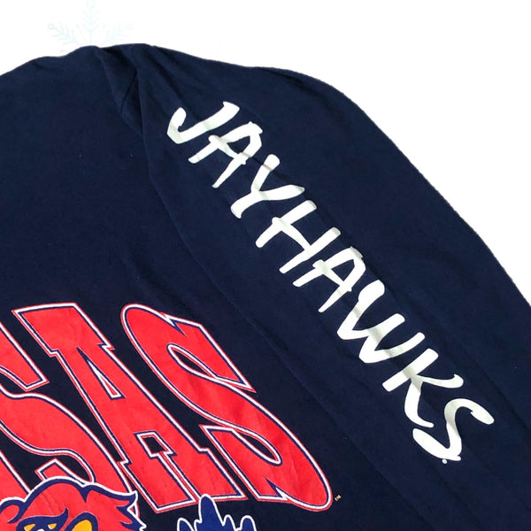 Vintage NCAA Kansas Jayhawks Long Sleeve Shirt (XL)