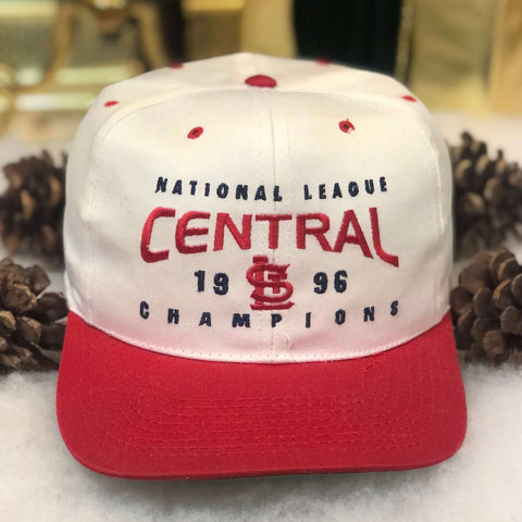 Vintage 1996 MLB St. Louis Cardinals NL Central Champions Twill Snapback Hat