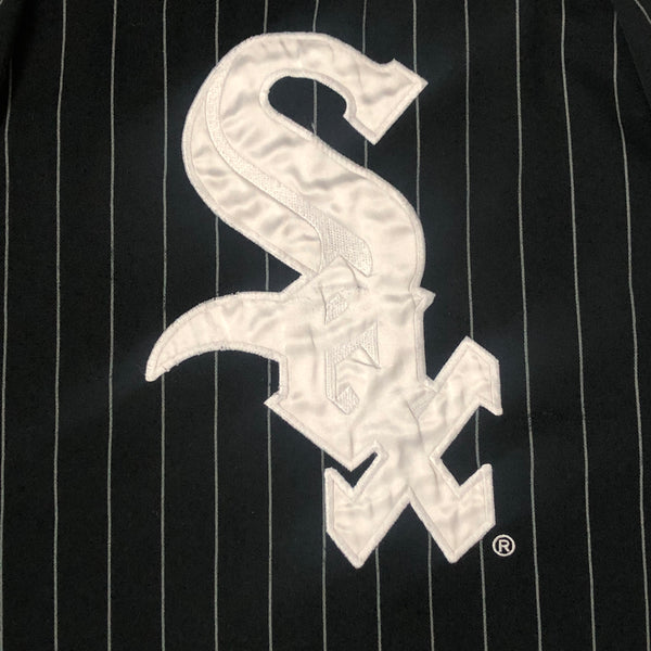 Vintage MLB Chicago White Sox Starter Pinstripe Baseball Jersey (L)