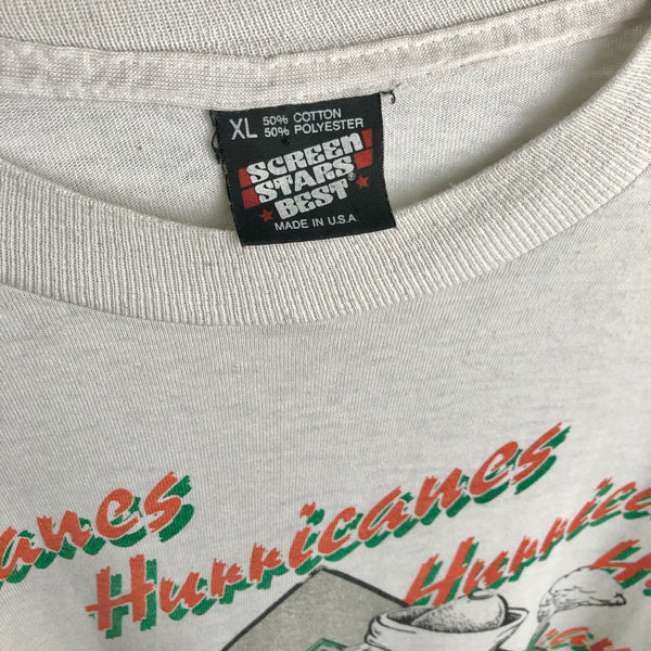 Vintage NCAA Miami Hurricanes Basketball T-Shirt (L)