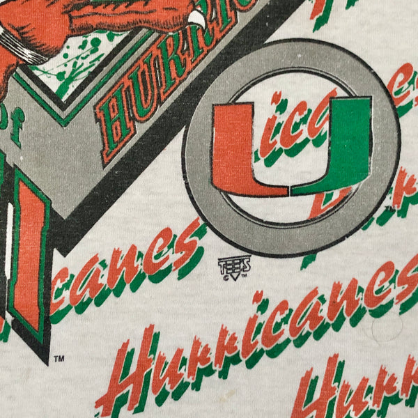 Vintage NCAA Miami Hurricanes Basketball T-Shirt (L)