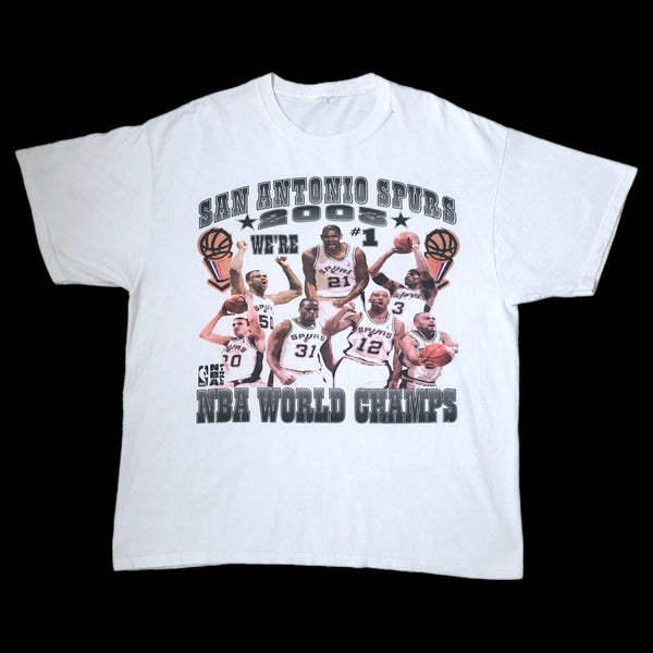 Vintage 2003 NBA San Antonio Spurs World Champions T-Shirt (XL)