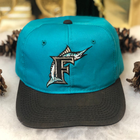 Vintage MLB Florida Marlins Drew Pearson YoungAn Twill Snapback Hat