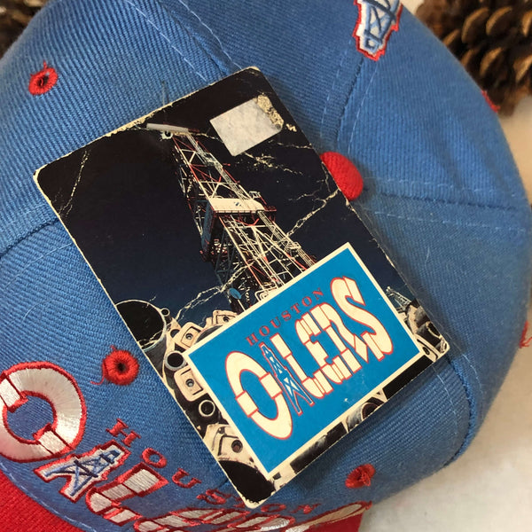 Vintage Deadstock NWT NFL Houston Oilers Universal Wool Snapback Hat