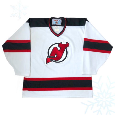 Vintage NHL New Jersey Devils CCM Maska Air Knit Jersey (L)
