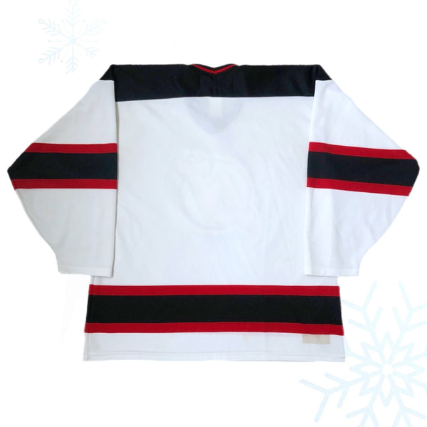 Vintage NHL New Jersey Devils CCM Maska Air Knit Jersey (L)