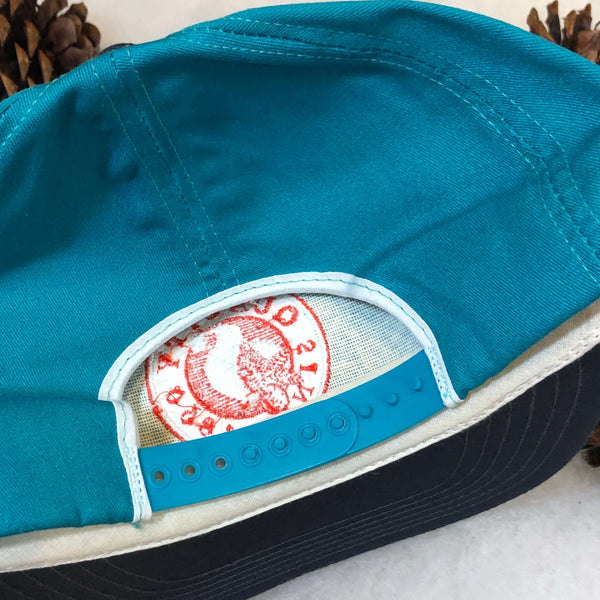Vintage Deadstock NWOT Shaw's Supermarket Teal Twill Snapback Hat
