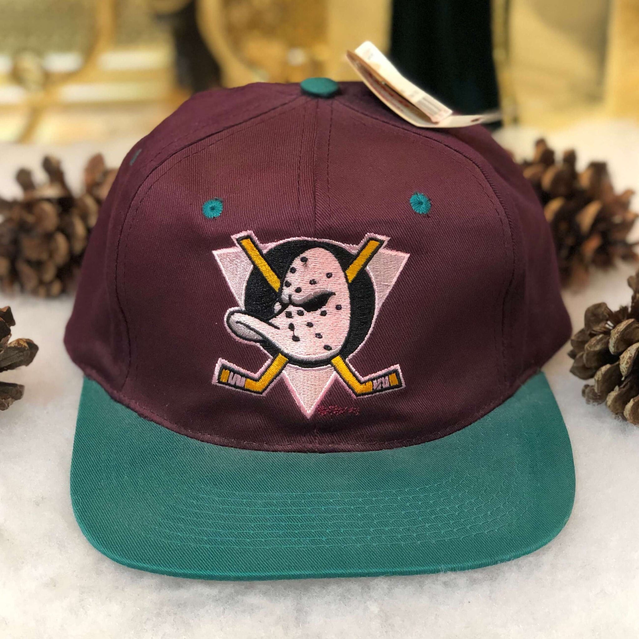 Vintage Deadstock NWT NHL Anaheim Mighty Ducks Annco Twill Snapback Hat