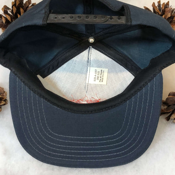 Vintage Deadstock NWOT Shaw's Supermarket Navy Twill Snapback Hat