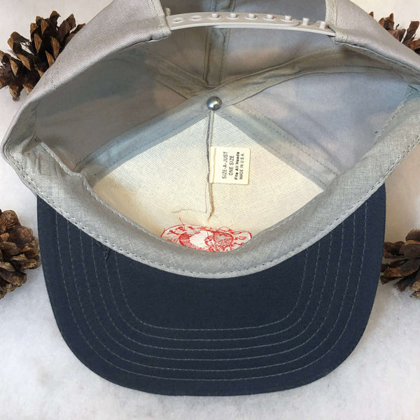 Vintage Deadstock NWOT Shaw's Supermarket Gray Twill Snapback Hat