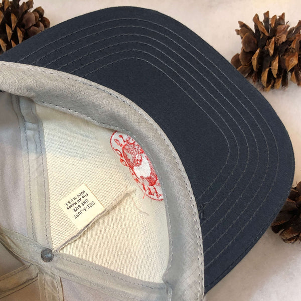 Vintage Deadstock NWOT Shaw's Supermarket Gray Twill Snapback Hat