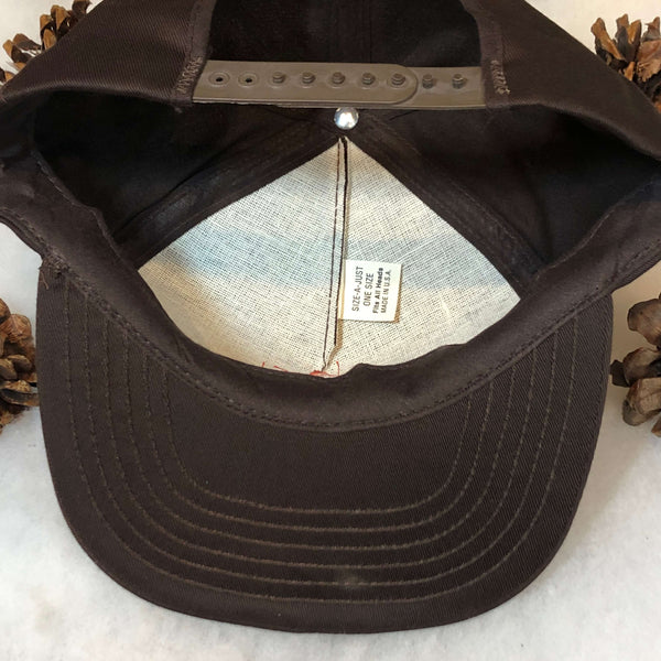 Vintage Deadstock NWOT Shaw's Supermarket Chocolate Twill Snapback Hat