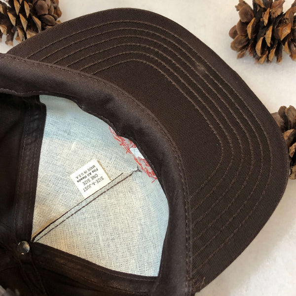Vintage Deadstock NWOT Shaw's Supermarket Chocolate Twill Snapback Hat