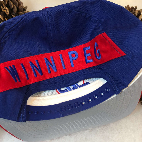 Vintage Deadstock NWT NHL Winnipeg Jets #1 Apparel Twill Snapback Hat