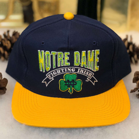 Vintage Deadstock NWT NCAA Notre Dame Fighting Irish The Game Twill Snapback Hat