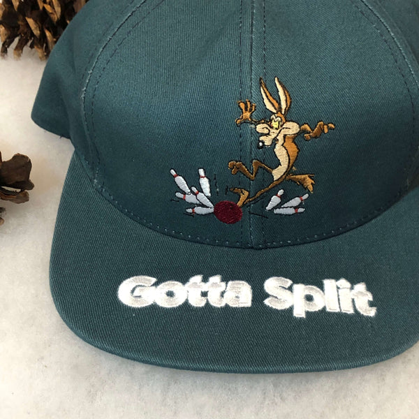 Vintage 1997 Wile E. Coyotes Bowling Gotta Split Looney Tunes Snapback Hat
