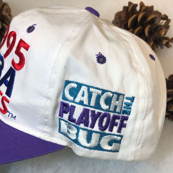 Vintage 1995 NBA Playoffs Charlotte Hornets "Catch the Playoff Bug" Starter Twill Snapback Hat