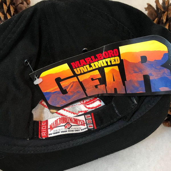 Vintage Deadstock NWT Marlboro Racing Cigarettes Strapback Hat