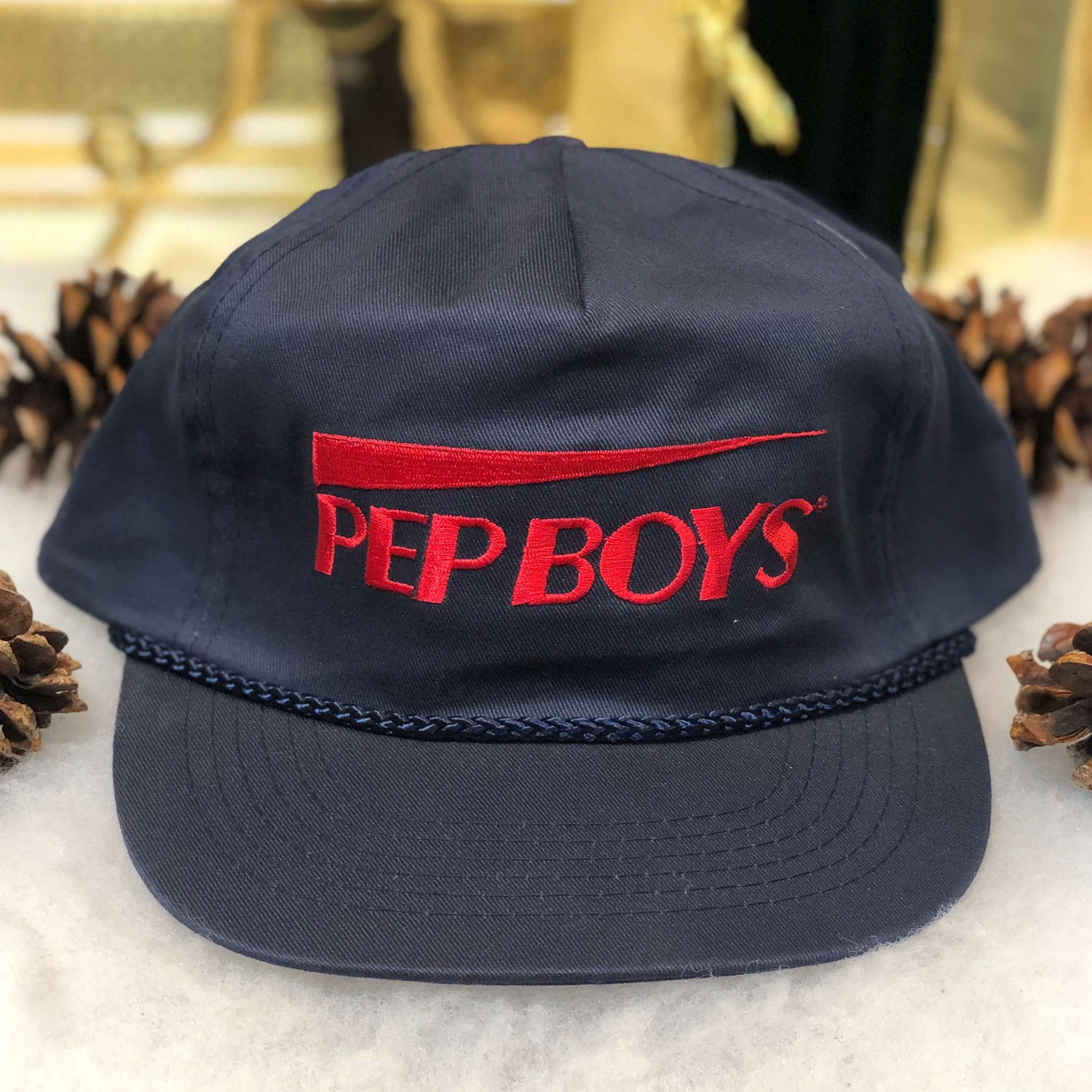 Vintage Deadstock NWOT Pep Boys Automotive Parts Repair Twill Snapback Hat