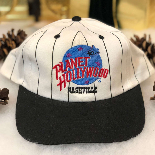 Vintage 1995 Planet Hollywood Nashville Pinstripe Snapback Hat