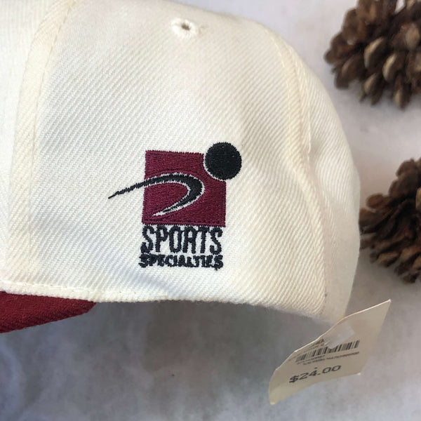 Vintage Deadstock NWT NCAA UMass Minutemen Sports Specialties Shadow Wool Snapback Hat