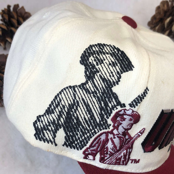 Vintage Deadstock NWT NCAA UMass Minutemen Sports Specialties Shadow Wool Snapback Hat