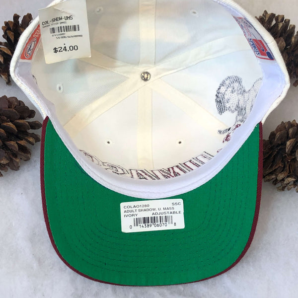 Vintage Deadstock NWT NCAA UMass Minutemen Sports Specialties Shadow Wool Snapback Hat