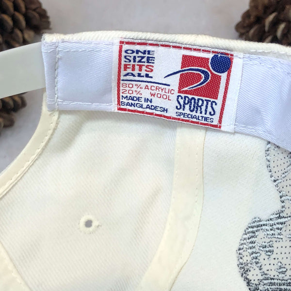 Vintage Deadstock NWT NCAA UMass Minutemen Sports Specialties Shadow Wool Snapback Hat