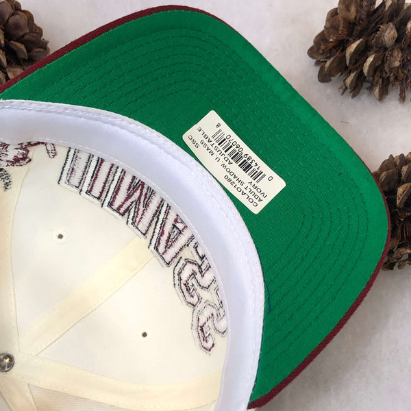 Vintage Deadstock NWT NCAA UMass Minutemen Sports Specialties Shadow Wool Snapback Hat